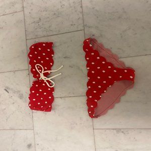 Marysia red polka dot bikkini